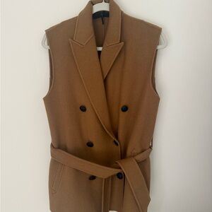 Rag & Bone Brown Double-Breasted Vest